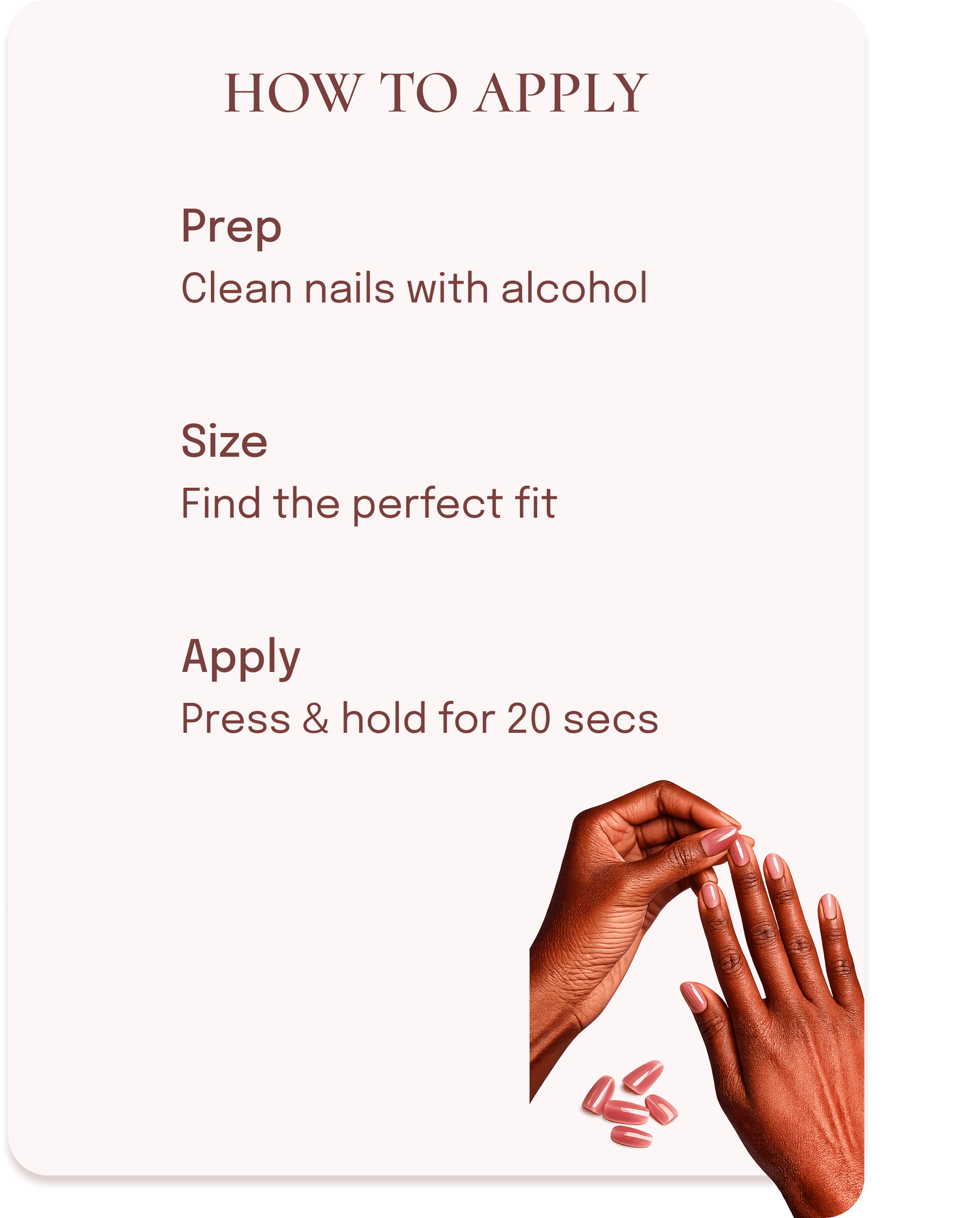 How to apply Nail Express press-on nails