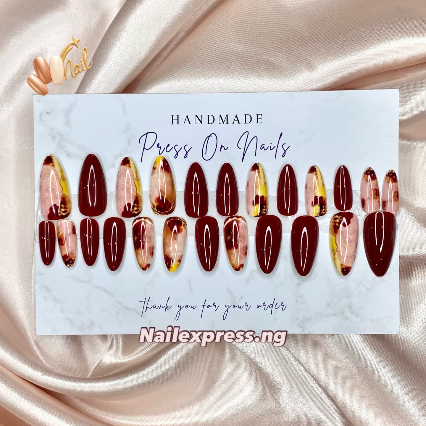 Burgundy Marble